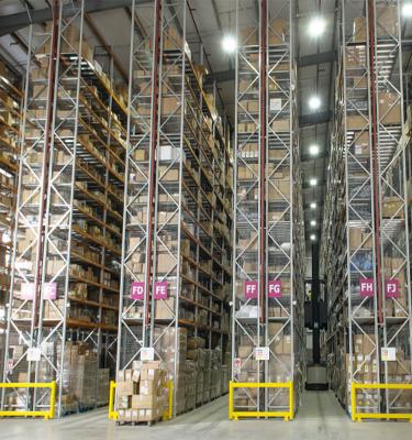 China Corrosion Protection Industrial Equipment 1000KG VNA Heavy Forklift Stacking Pallet Racking Warehouse Shelving for sale