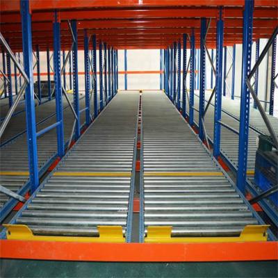 China Corrosion Protection Cold Storage Gravity Rack Roll Rack Sliding Warehouse Pallets Flow for sale