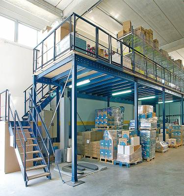 China Freestanding Corrosion Protection 3D Design Racks Custom Stacking Shelves Floor Pallet Racking Mezzanine for sale