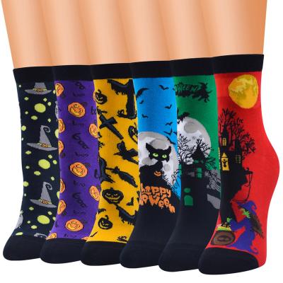 China Halloween News Medium Tube Women's Socks Cotton QUICK DRY Series Socks for sale