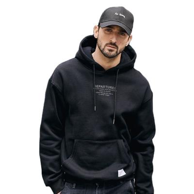 China 2022 new Anti-wrinkle men's hoodie oversized pullover trend thickened contrast tops Hoodies winter casual coat for sale