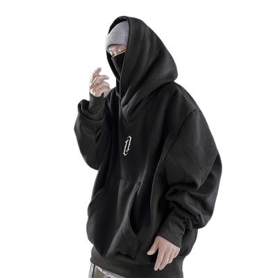 China New High Street Style Fashion Pullover Hip Hop Anti-wrinkle Collar Loose Vintage Hoodie Cotton Hoodie Men for sale