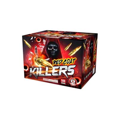 China Pyrotechnics Cake Consumer Fireworks 30 Shots Red Coat Killer 500G For Outdoor Party for sale