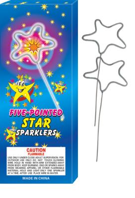 China LIUYANG Golden Hand Held Sparklers Fireworks Star Shape Sparklers For Party Festival for sale