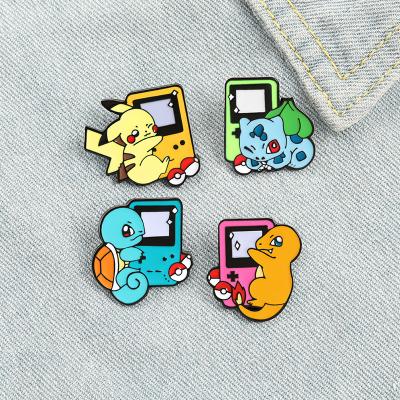 China Brooch Pins Metal Pins Metal Enamel Cartoon Game Console Brooch Pins For Coat Lapel Pin Badges Women 'S On Clothes Backpack Badge Jewelry for sale