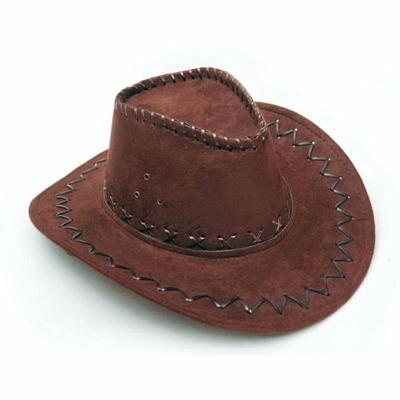 China Decorate 2020 New Cowboy Suede Look Wild Hot Wholesale Drop Shipping Men Ladies Western Cowgirl Costume Unisex Hat for sale