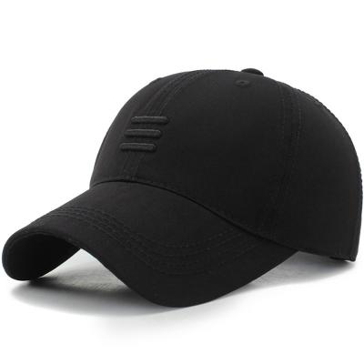 China breathable & Waterproof Mens Brand Baseball Caps Cotton Summer Hat For Women Bone Gorras Black Dad Snpback Cap Hats for sale