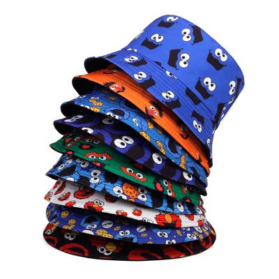 China Summer Men Women Fisherman Hat Foldable Cartoon Street Hip Hop Bucket Hats Multifunctional Vintage Printed Fishing Hats gorras for sale