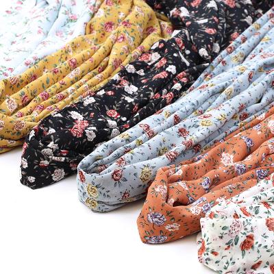 China 2020 Fashion Chiffon Hijab Scarf Muslim Printed Arabic Headscarf For Women Flower Hijab Woman Turbantes Islam Headscarf Shawls And Wraps for sale