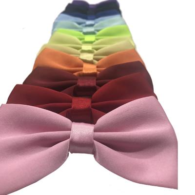 China Classic White Blue Gold Bowties Rainbow Shirt Rainbow Dobby Fashion Pink Green Red Black Solid Skinny Tie For Men for sale