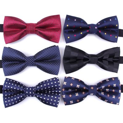 China Formal men's dobby bow tie men's bow tie men's formal business wedding bow tie dress shirt krawatte legame gift for sale