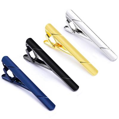 China Fashion Men Stainless Steel Clip Tie Bar Clasp Cuff Pin Gold Black Cufflinks Tie Accessories for sale