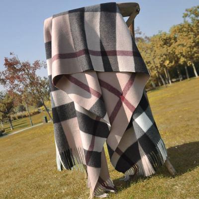 China Keep warm new autumn and winter piece tassel dual function scarf long thick warm air-conditioned cashmere shawl for sale