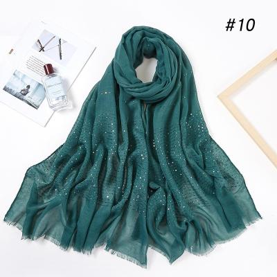 China 1PC Cotton Tassel Canvas Scarves For Women Sequins Autumn And Winter Muslim Hijab Malay Headscarf for sale