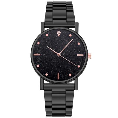 China Leisure new products in the band wholesale women's stock stainless steel starry sky quartz watch for sale