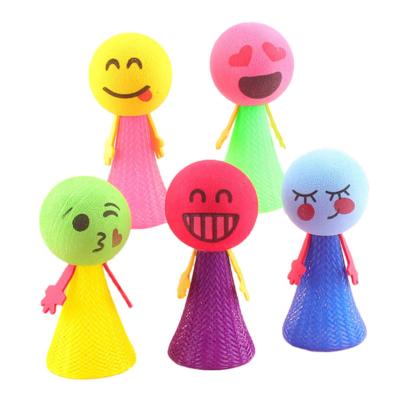 China PVC Jumping Children Jump Man Fiddle Fidget Children Adult Funny Toy Kid Child Sensory Gift (Random Color) Bounce Elf Fly for sale