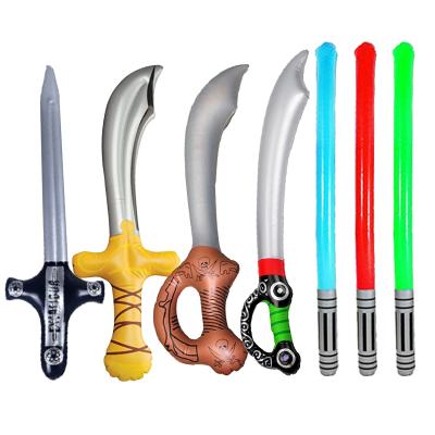 China Aluminum Foil/PVC/New Plastic Inflatable Rise 1pc Swords For Outdoor Kids Children Fun Pool Swim Water Play Toys Pirate Cutlass for sale