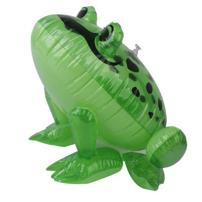 China Inflatable Jungle Toy Kids Party Bag Fillers Cartoon Amnimal Green Frog Toad Animal for sale