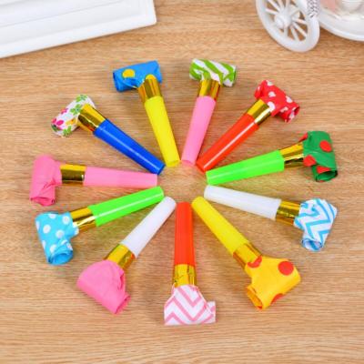 China 20PCS Multicolor Plastic Kid's Blowouts Kids Birthday Party Props Favors Decoration Supplies Noise Maker Toys Fluitjes Kids for sale