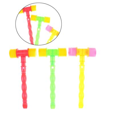 China 25cm Child Training Toddler Plastic Kids Handle Plastic Hammer Whistling Baby Toys Noise Maker for sale