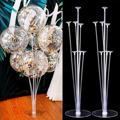 China Round 1Set 7 Tubes Stand Up Balloon Stand Column Confetti Balloons Baby Shower Birthday Party Wedding Christmas Decoration Supplies for sale