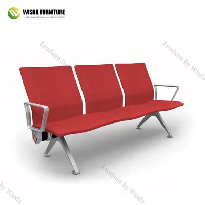 China Modern High Quality Spa Waiting Room Chairs Bus Stop Chair 3 Seater Waiting Chair For Public Area for sale