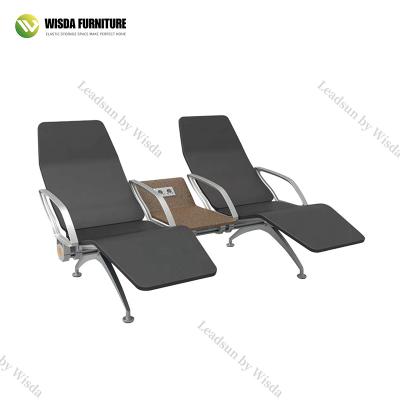 China Direct Selling Modern Hideaway Leather Chairs 3 In 1 Chair Wooden Waiting Chairs Waiting In Guangzhou for sale