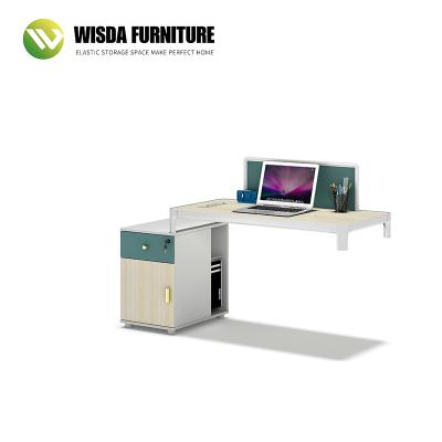 China (Size) Wisda Adjustable Hot Selling Customize Partition Profiles Cubicle Personal Workstation Desk With Drawers Office Furniture for sale