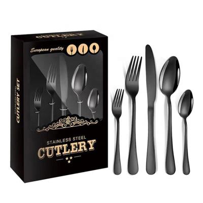 China YABEICHU High Quality Viable Stainless Steel Flatware Set 60pcs Restaurant Wedding Knife Fork Spoon Cutlery Sets for sale