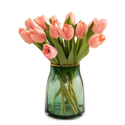 China High Quality Real Touch Silk Tulip Moisturizing Silk Tulips Artificial Flowers For Photography for sale