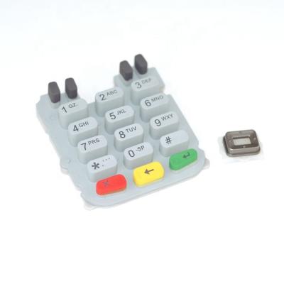 China telecommunication equipment silicone keypad for pos terminal verifone VX680 VX510 VX520 for sale