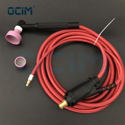 China Metal TIG Welding SR26 Tig Argon Welding Torch with the big ceramic nozzle 4m for sale