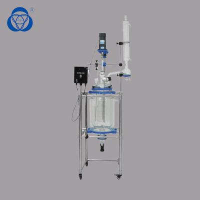 China Hydrolysis Borosilicate Glass Reactor , High Pressure Glass Reactor For Concentration for sale