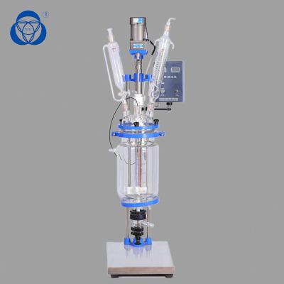 China Reactor profesional de Chemglass 20l, sello resistente solvente del reactor PTFE del vidrio de Borosilicate en venta