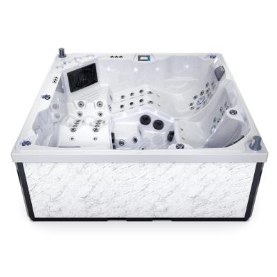 China Freestanding Hot Tub Standing Bathtub Garden Outdoor Bath Freestanding Spa Jaccuzi for sale