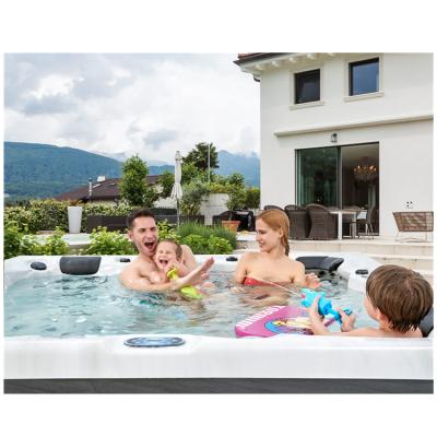 China Modern High Quality Outdoor 5 Person Hot Tub Massage Whirlpool Bathtub Acrylic Hydraulic Bathroom Tubs for sale