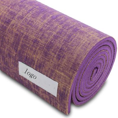 China Yoga Exercise for Natural Yoga Mat Jute Mat Jute Kit - Includes Non-Slip Yoga Bangs / Exclusive Natural Jute Yoga Mat for sale