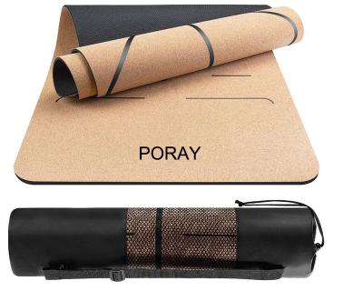 China Non-slip Cork Yoga Mat - 100% eco-friendly corks and rubbers, lightweight with the perfect size (183 x 61) and 4mm thick for outdoor fitness for sale