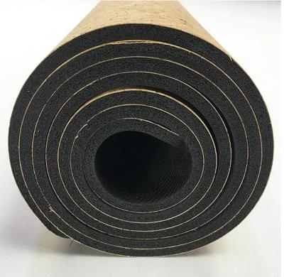 China Custom Fitness Cork Rubber Yoga Mat Private Label Cork Eco Friendly Natural Rubber Anti-Slip Yoga Mat for sale