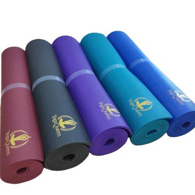 China Custom Travel Fitness Gym Exercise Printing Eco Friendly High Density Logo PVC Yoga Mat for sale