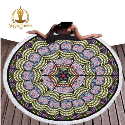 China Travel Fitness Yoga Round Beach Towels Round Beach Towel Yoga Mat Blanket/Circle Yoga Mat Beach Towel for sale