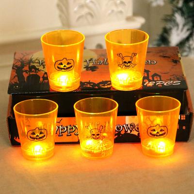 China Modern Halloween Candle Light Cup Electronic Luminous Mug Props Atmosphere Venue Layout for sale