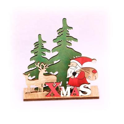 China Christamas Decoration Manufacturers Selling Special New Design Children's Wooden Jigsaw Puzzle Christmas Ornaments for sale