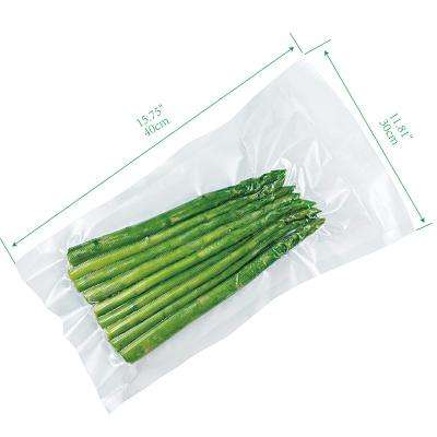 China 30cm*40cm Dot Pattern Mesh Vacuum Bag Gelatin Food Packaging Bag Viable Transparent Fresh Food Plastic Bags for sale