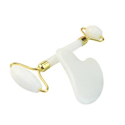 China Whitening White Beauty Jade Roller Face Skin Care Beauty Personal Care Massage Roller for sale