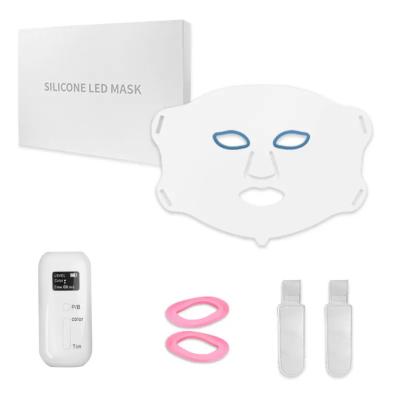 China Face Lift 7 Color Led Face Rejuvenation LED Facial Beauty Skin Mask Therapy Photon Light LED Mask Neck Face Mask for sale