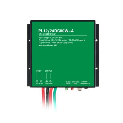 China DC Constant Current Controller China Potevio DC Ignition Led Driver PL12/24DC80W-A for sale