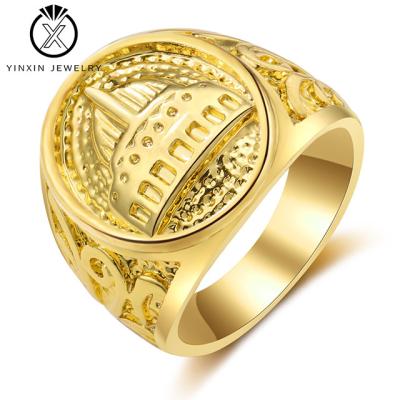 China Hyperbole YiXin Jewelry Arabian Church Building Jewelry Hip Hop Unisex Hip Hop Exaggerated Party Fashion Jewelry for sale