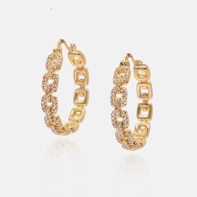 China European and American religious YiXinJewelry new fashion personality jewelry earrings exaggerated gold plated zircon wholesale earrings for sale