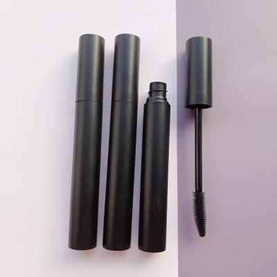 China Wholesale JIE MEI Stock Best Selling Eyelash Serum Tube Spraying Matte Black Round Empty 11ML Cosmetic Mascara Bottle With Silicone Brush for sale